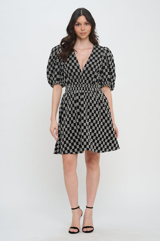 Short Sleeve Short Dress