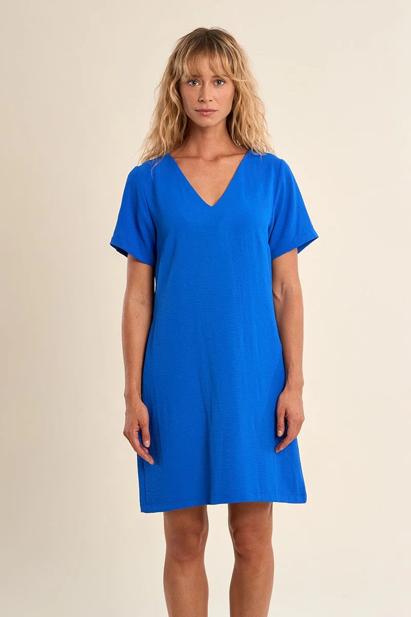 V Neck Mini Dress