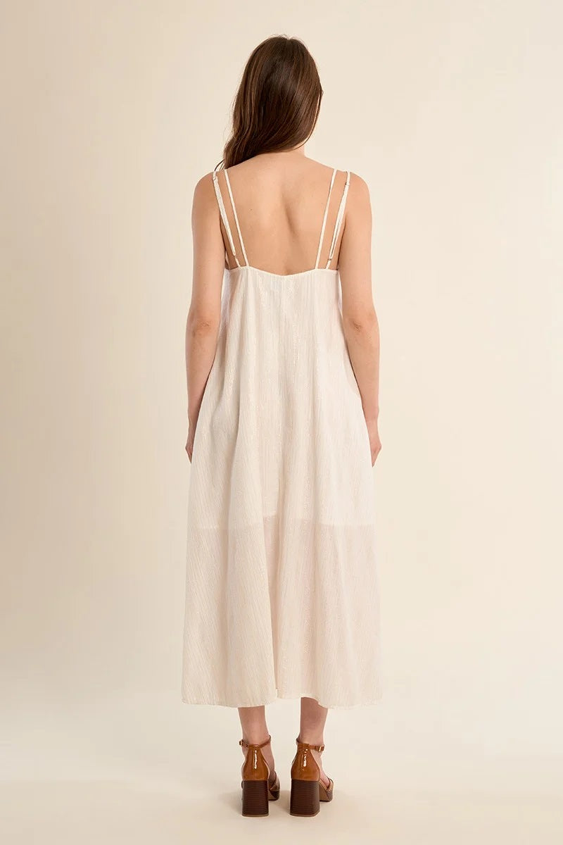 Lurex Stripe Dress