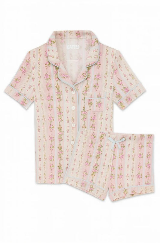 Girl's Lynn Printed Shorts Lounge Set