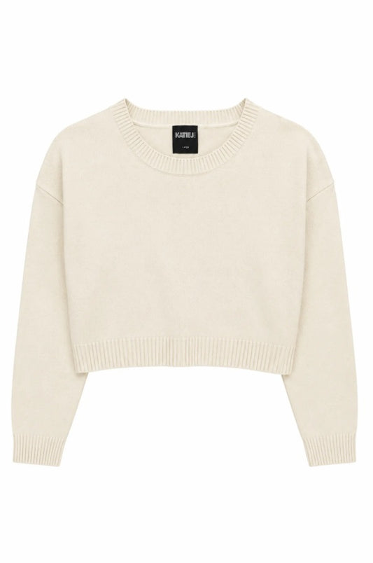 Marlena Cropped Crewneck Sweater