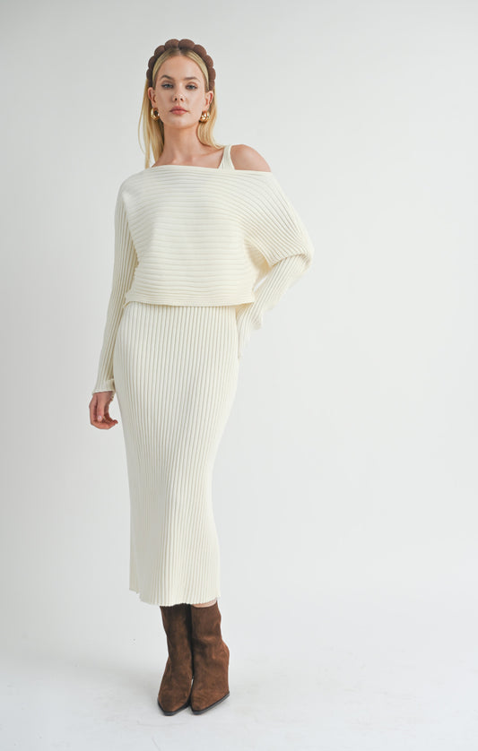 Sweater Top Dress Set