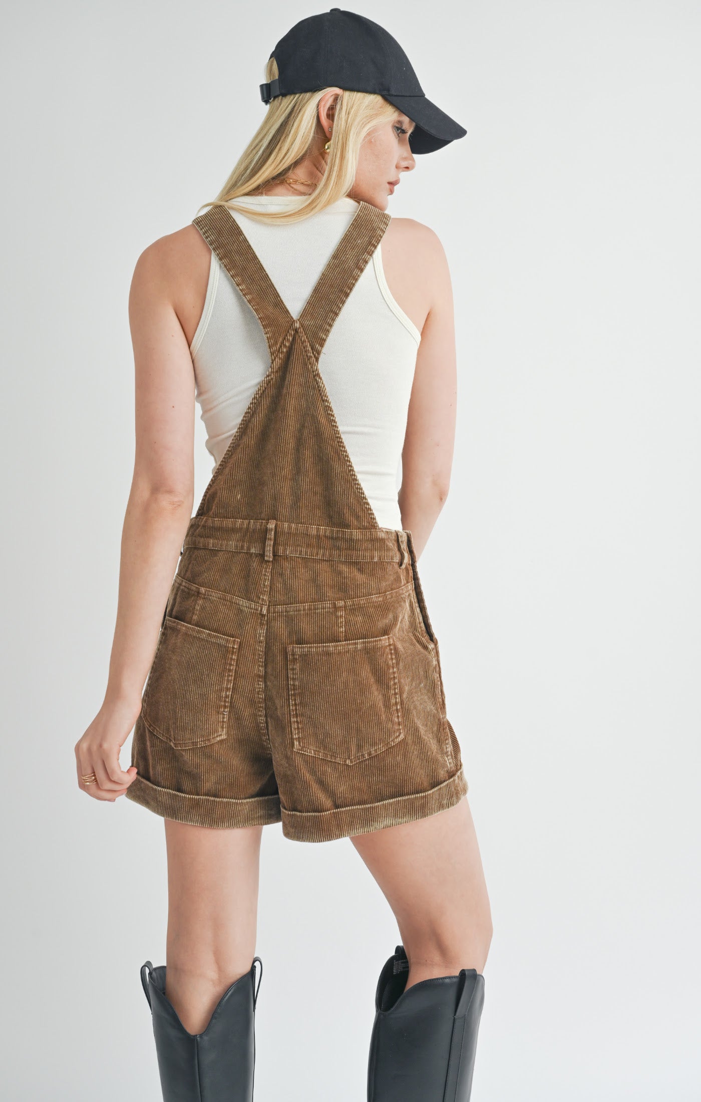 Washed Cord Overalls