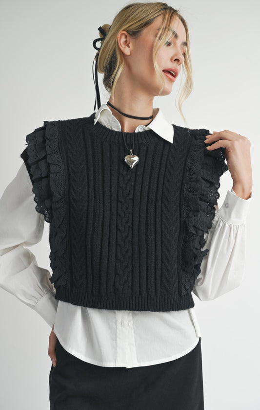 Ruffles Sweater Tank